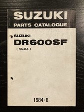 Suzuki DR 600 SF parts catalogue spare parts catalogue