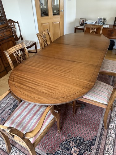 Mahogany oval dining - dining, room