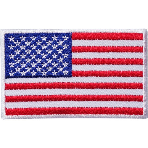 Usa flag embroidered - embroidered, iron