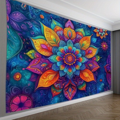 Extra large vibrant mandala - vibrant,