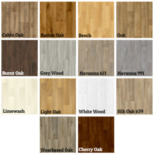 VINYL | 2mm Wood Plank Effect Oak Design Luxury Flooring Modern Domestic Lino