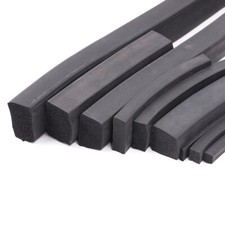 Square Sponge Strip Black EPDM