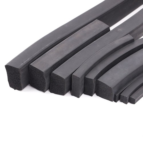 Square sponge strip black - square, epdm