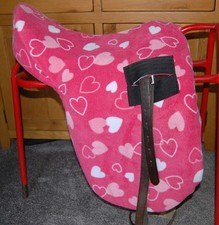 Fleece Ride On Saddle Cover Designed for Ideal, Fylde Saddle Size Small