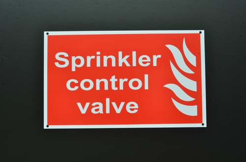 Sprinkler control valve sign - control,