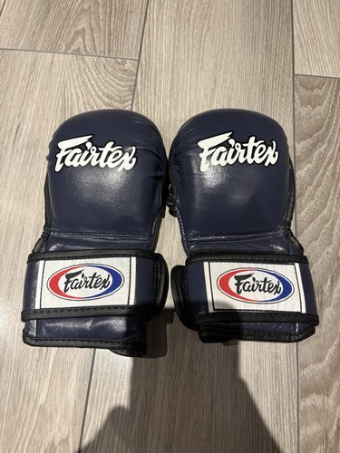 Blue fairtex mma gloves - blue,