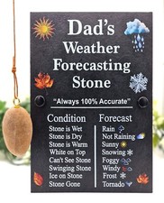 Funny  Weather Forecasting Stone Natural Slate Plaque Ideal Gift Sign 3 Sizes