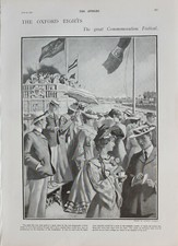 1902 PRINT COMMEMORATION FESTIVAL THE EIGHTS ROWING