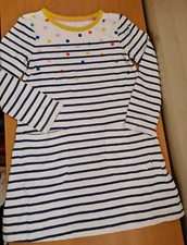 MINI BODEN GIRLS STRIPED POLKA DOT Dress AGE 7-8 YEARS BRAND NEW