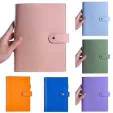A5/A6 Classic Loose Leaf Ring Binder Notebook Planner Diary Cover PU Leather UK