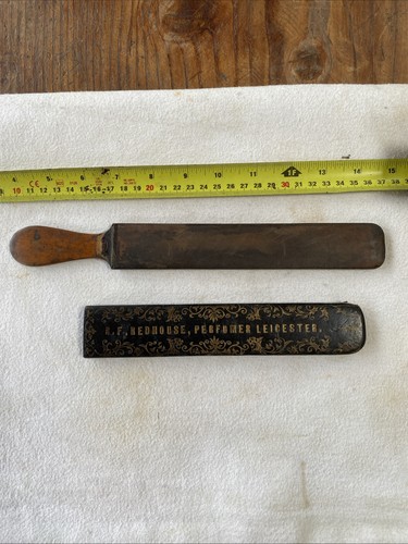 Vintage straight razor - straight, strop