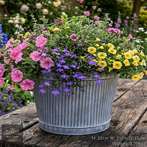 Vintage style galvanised - style, metal
