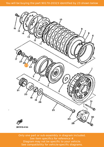 Yamaha nut 90170 - yamaha, oem