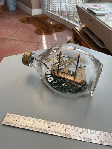 Vintage retro ship bottle - in,