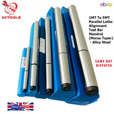 New Lathe Alignment Test Bar Shank Size 1MT, 2MT, 3MT, 4MT, 5MT (151 - 442mm) UK