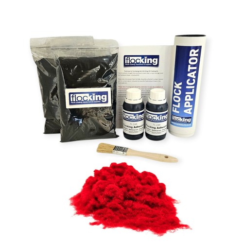 Pillar box red flocking kit - box,