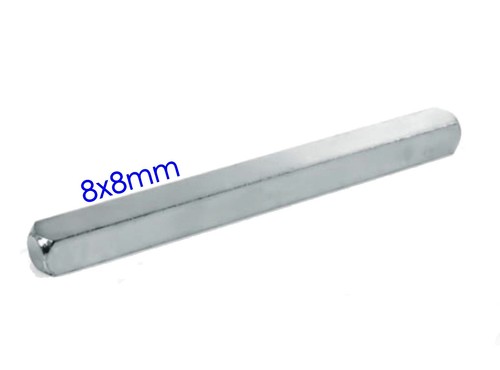 Door handle spindle bar - bar, square