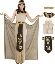 Women`s Cleopatra Costume Ladies Egyptian Queen Fancy Dress Halloween Accessorie