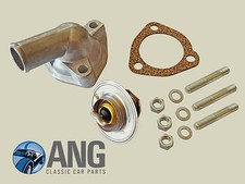 AUSTIN,MORRIS 1100,1300 THERMOSTAT HOUSING, 74 DEG THERMOSTAT,GASKET & STUDS KIT