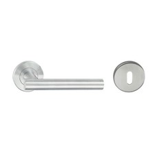16 Pack Hafele 304 Stainless Steel Lever Handle and Rose (HL02) - Satin
