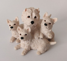 Border Fine Arts B0548 Westie Bitch & Three Pups 1999 Excellent Condition