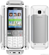 Nw Condition Nokia C5 - 00  5MP  3G Unlocked Phone  White  +Warranty 