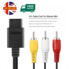 TESTED Super Nintendo SNES N64 GameCube TV AV Cable Lead Composite Wire RCA NGC