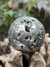 Pyrite Large Crystal Ball AAA+ Abundance / Manifestating Luck 324g 52mm 26