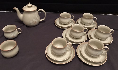 Denby daybreak complete teaset - daybreak,