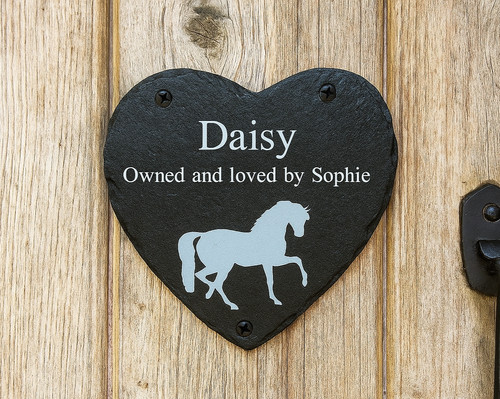 Horse name plate personalised - horse,