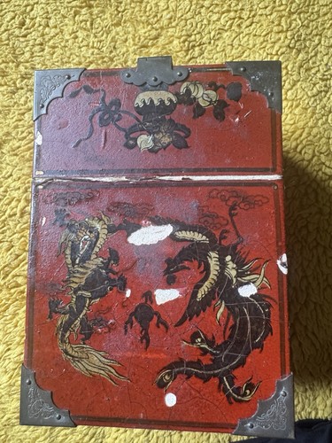 Vintage chinese red lacquer - vintage,