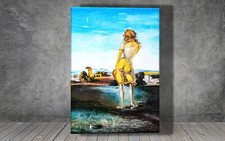 Salvador Dali Girl with Curls CANVAS  PAINTING ART PRINT POSTER 1788