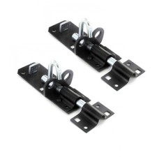 Set of 2 Door Padlock Bolt 8” 200mm Sliding Straight Slide Gate Latch Door Lock