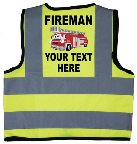 Fireman personalised red - fireman,