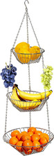 Hanging Fruit Basket, 3-Tier