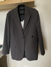 Zara oversized grey blazer -