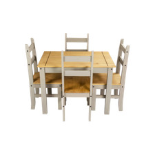 Corona Solid Pine furniture Grey Wax TV Sideboard Bookcase Coffee Table Nest