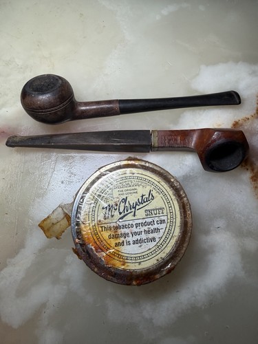 Vintage smoking pipe set - smoking,