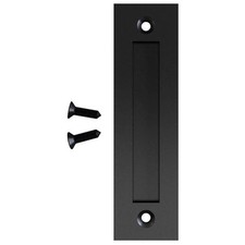 Set Door Handle Sliding Steel 8-3/5'' Barn Door Black Finger Hardware