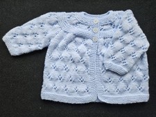 Hand knitted matinee coat