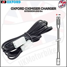 Oxford Motorcycle Motorbike Maximiser/Oximiser 3M Extend Battery Charger Lead
