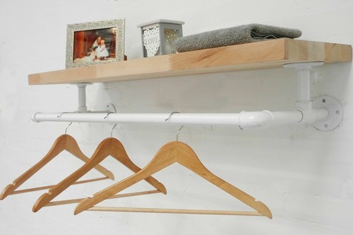 Clothes rail shelf - clothes,