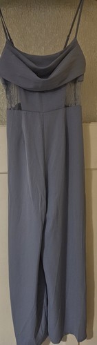Lovely blue jumpsuit with - jumpsuit, lace