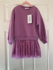 Kids Girls Marks and Spencer New with Tags Purple Party Xmas Dress