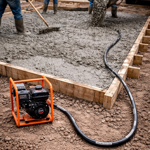 Petrol vibrating concrete - vibrating,