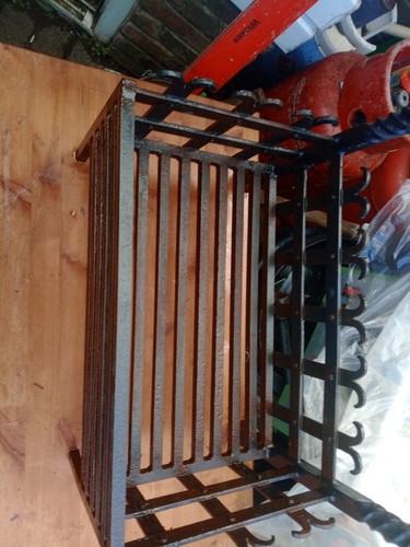 Wrought iron fire - wrought, basket
