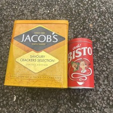 Bisto/Jacob’s cracker tin for gravy granules and crackers 