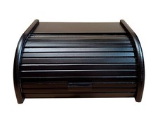 Wooden bread box roll top - bread, bin
