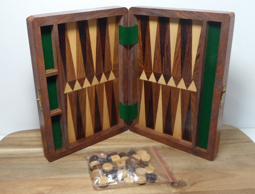 Vintage backgammon travel set - backgammon,