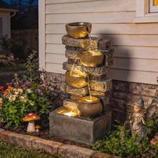 Outdoor Fountain, Resin Garden